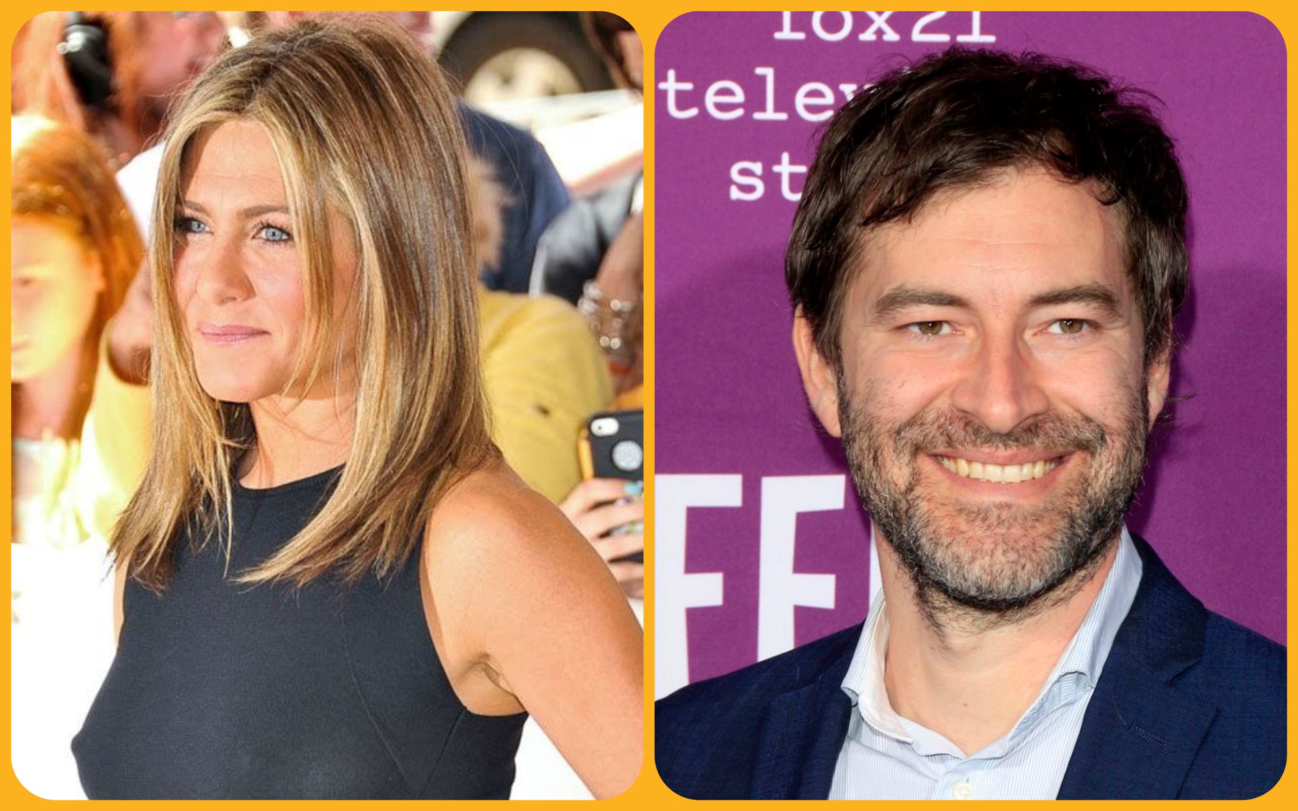 Jennifer Aniston is not keeping her Morning Show costar Mark Duplass at arm's length because she's wary of his wife, despite reports.