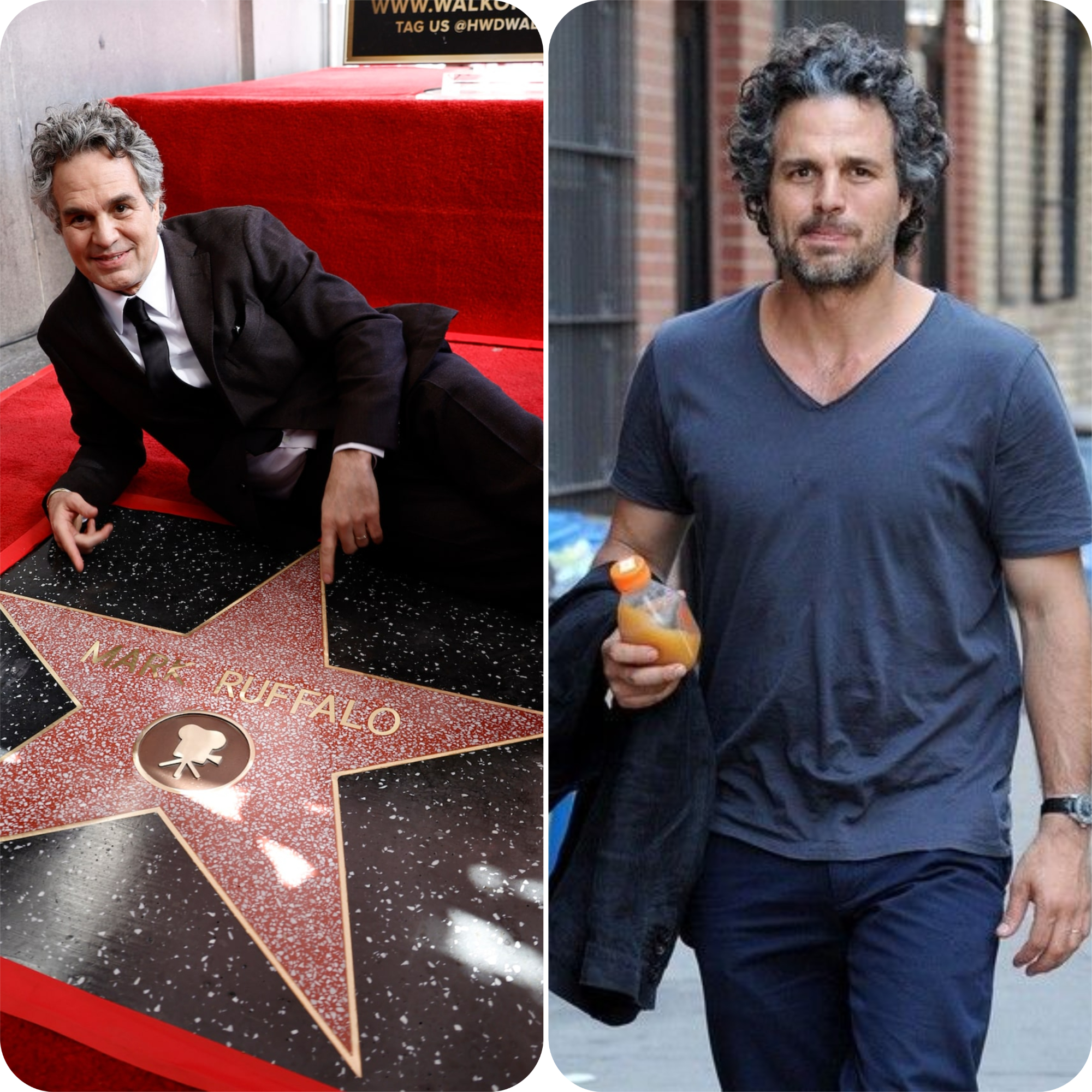 Mark Ruffalo was honored with a star on the Hollywood Walk of Fame