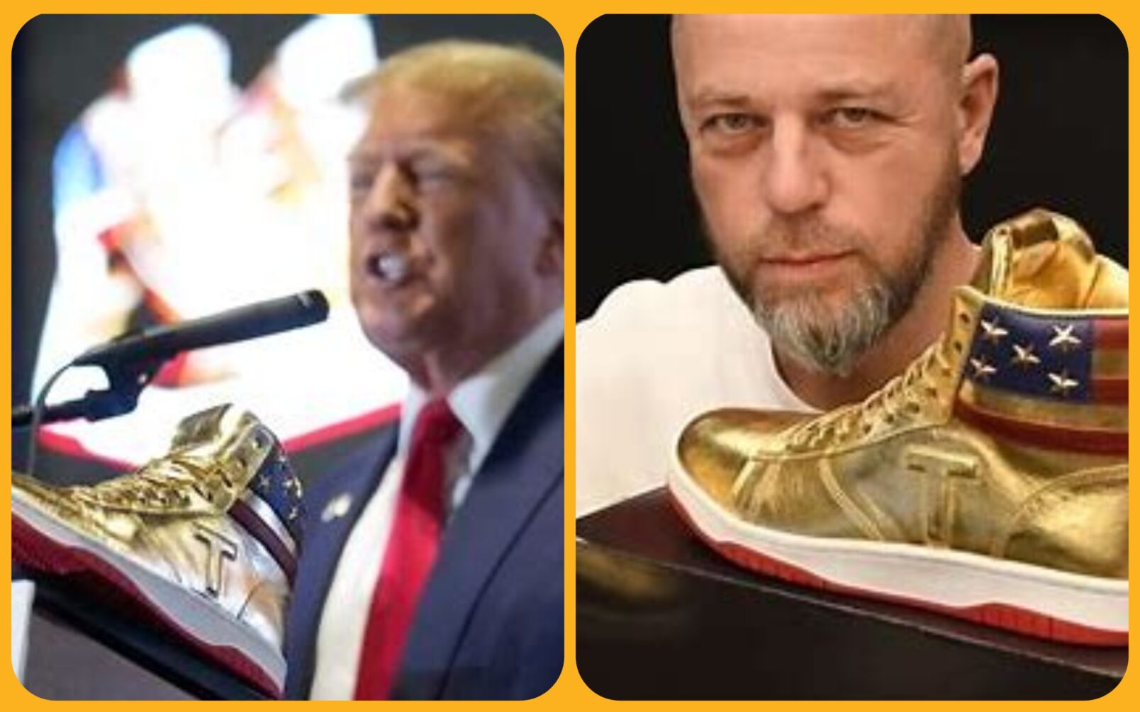 ‘Sneakerhead’ who paid $9K for Trump-signed pair of golden shoes invited to Mar-a-Lago to meet ex-prez