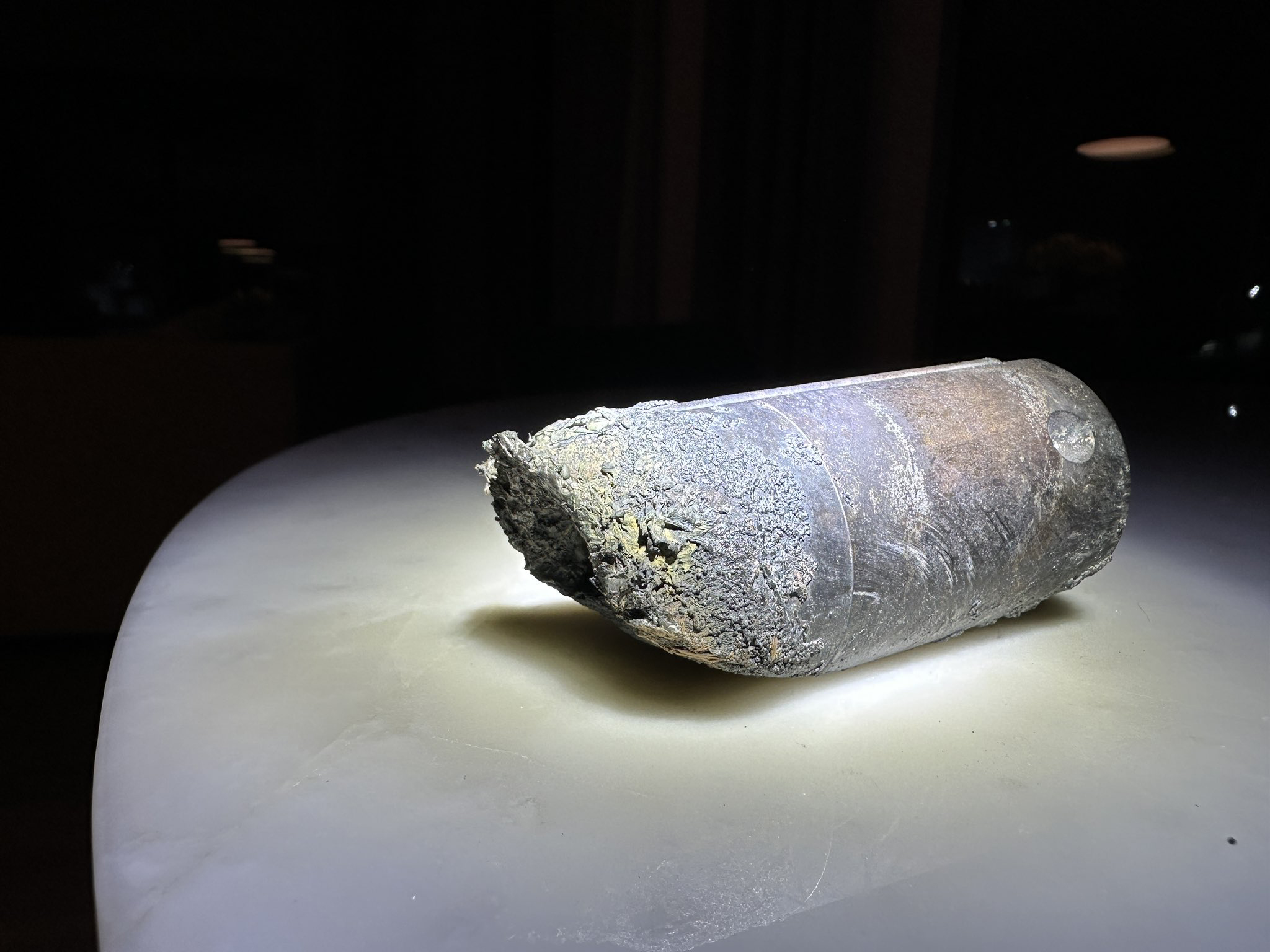 The chunk of debris is thought to be from the massive EP-9 equipment pallet that was jettisoned from the ISS for an uncontrolled landing over Earth in early March