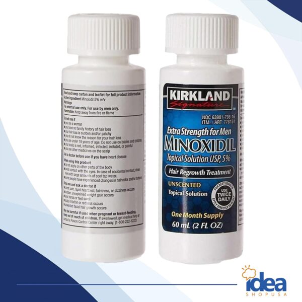 Kirkland Minoxidil 5% Extra Strength Men Hair Regrowth Solution 3 Month 05/2025