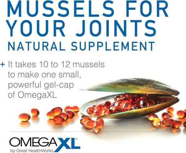 Omega XL 60ct by Great HealthWorks: Small, Potent, Joint Pain Relief - Omega-3