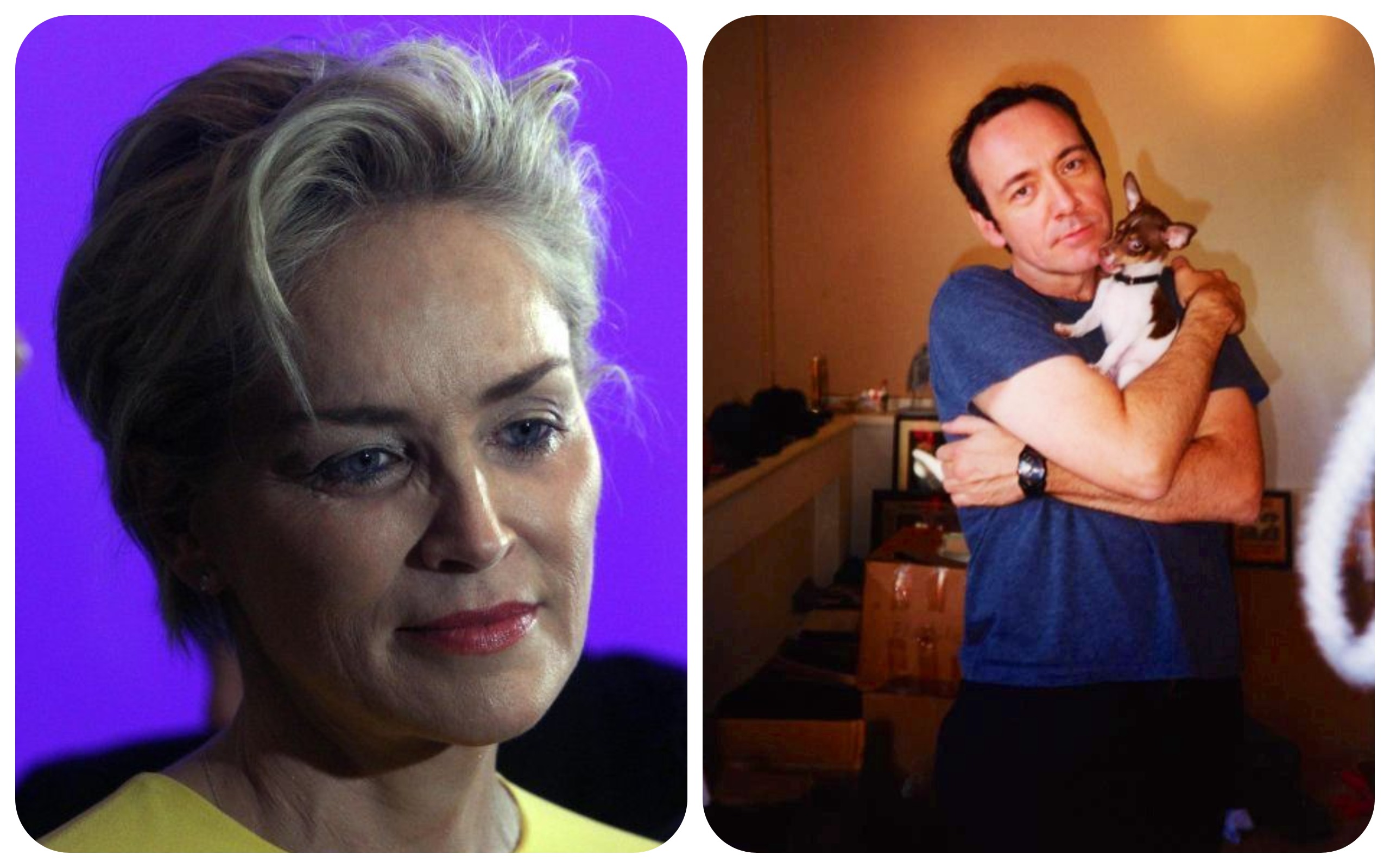 Sharon Stone and Kevin Spacey.