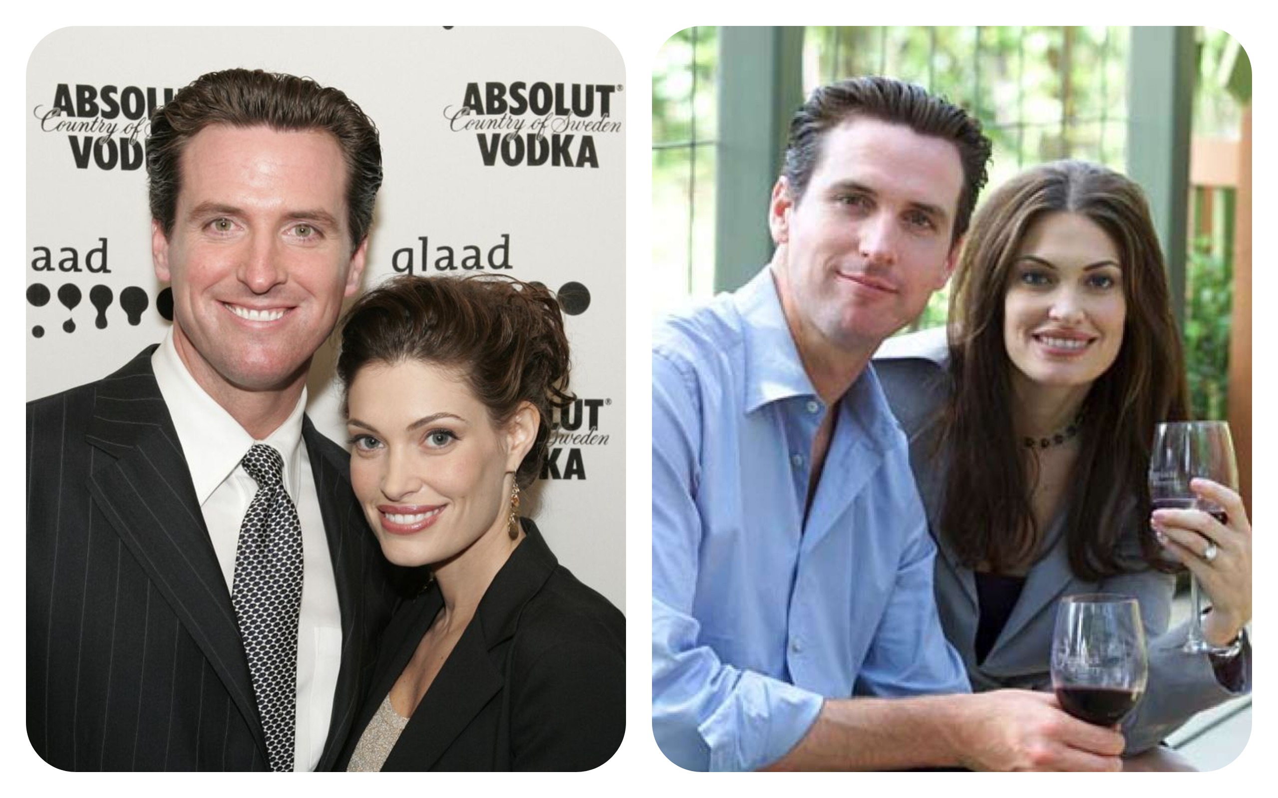 Gavin Newsom and Kimberly Guilfoyle