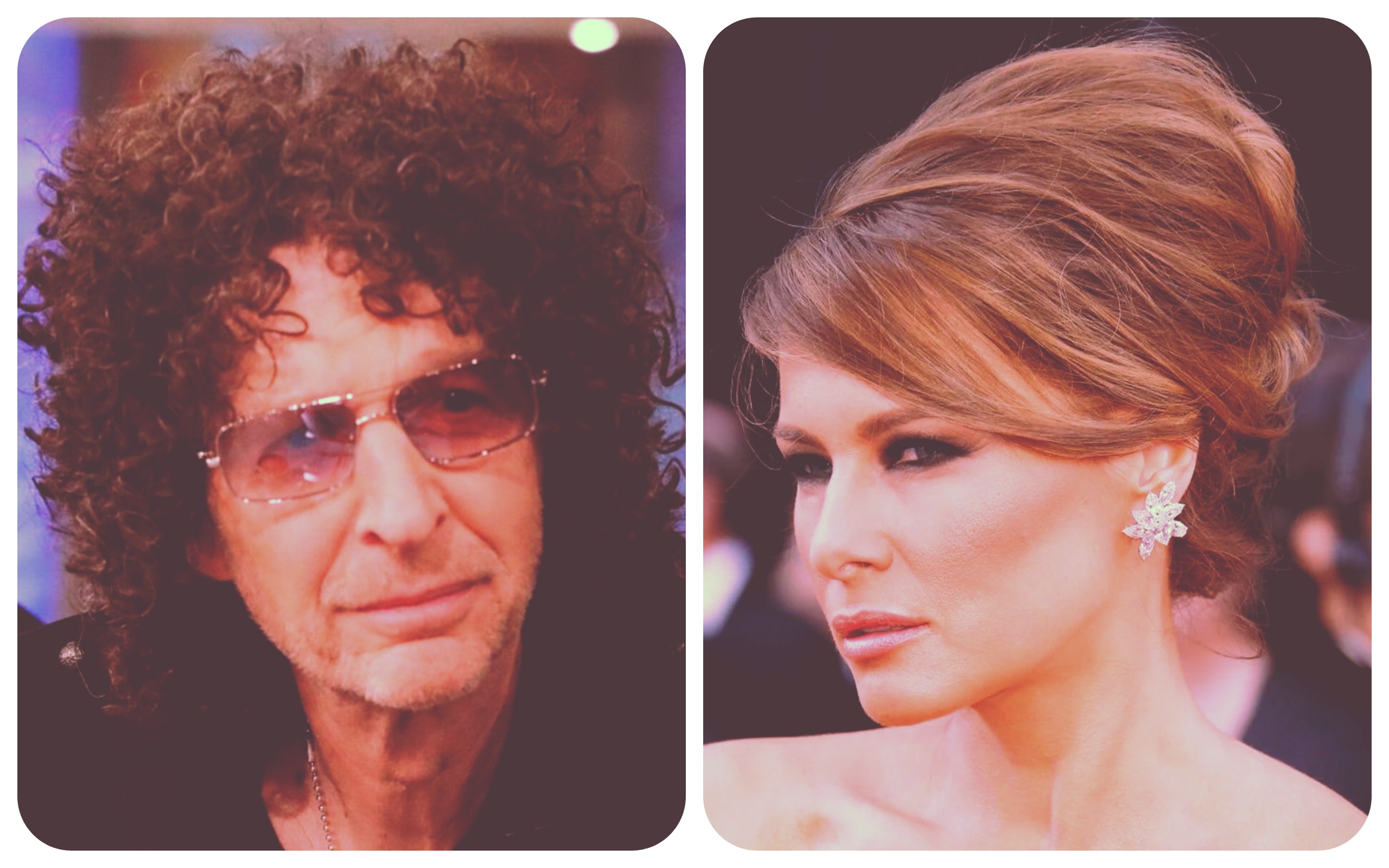 Howard Stern and Melania Trump